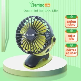 Quạt  Tích Điện mini Bamboo