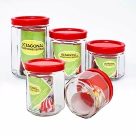 Bộ 5 hũ thủy tinh đựng gia vị cao cấp