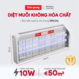 Đèn bắt muỗi Điện Quang ĐQ EML04L