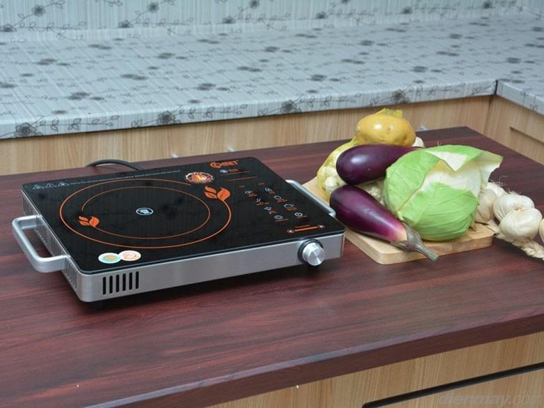 Bếp thiết kế 2 vòng nhiệt giúp bạn lựa chọn kích cỡ nồi phù hợp dễ dàng hơn