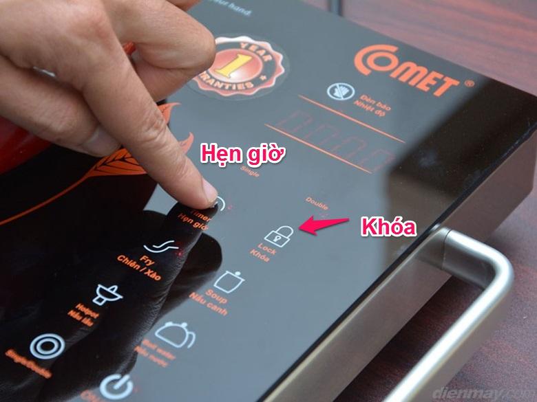 Chức năng hẹn giờ và khóa an toàn