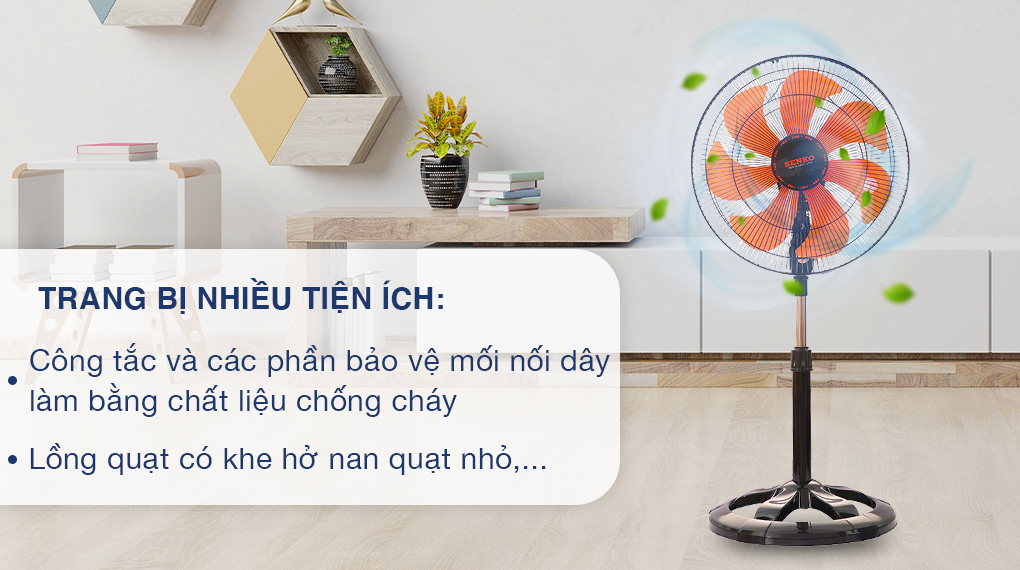 Quạt lửng Senko LTS1636 - Tiện ích