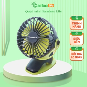 Quạt  Tích Điện mini Bamboo