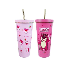 Ly Giữ Nhiệt Gấu Dâu Lotso 750ml