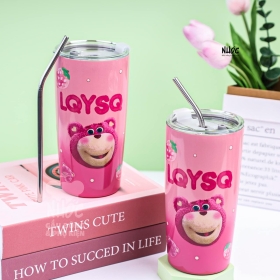 Ly Giữ Nhiệt Gấu Dâu LoSto  450ml
