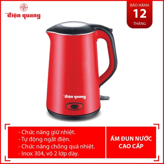 Bình đun siêu tốc Điện Quang 1.5 lít ĐQ EKT09 1515 B KW 