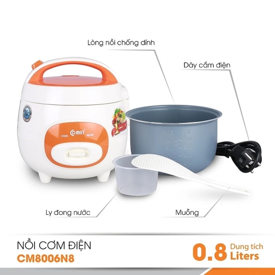 Nồi Cơm Điện Comet CM 8006