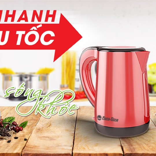 Ấm siêu tốc 1.8 lít, 1 lớp RD-AST18ST1