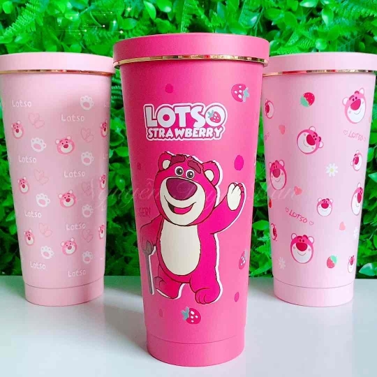 Ly Giữ Nhiệt Gấu Dâu Lotso 750ml