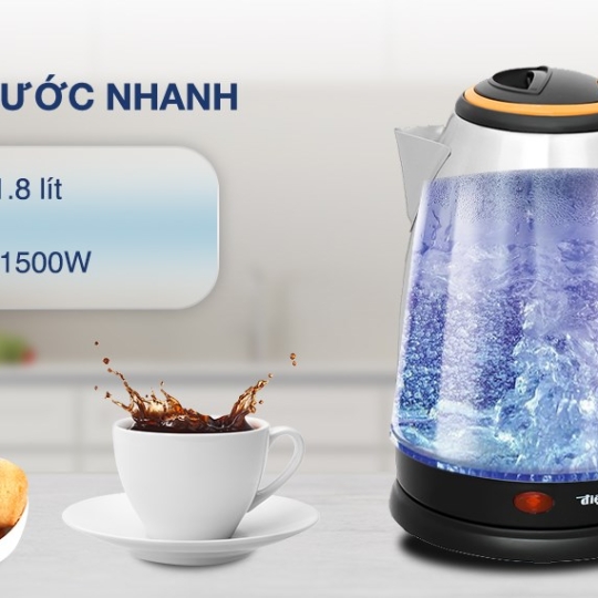  Ấm siêu tốc Điện Quang 1.8 lít ĐQ EKT06 1518 BL