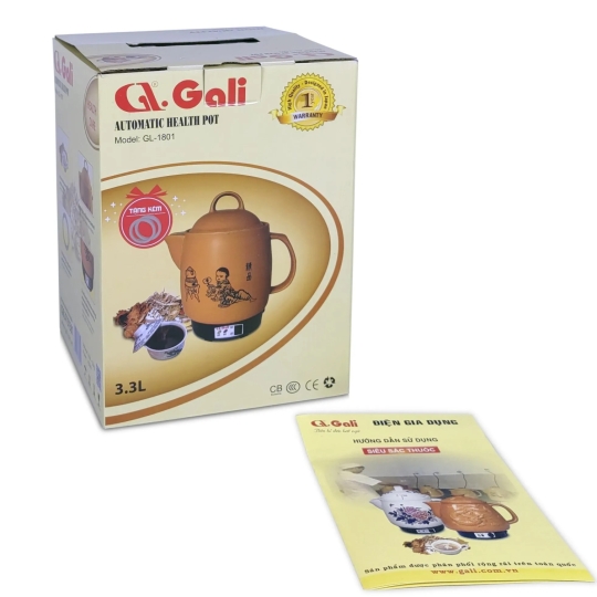 Ấm sắc thuốc Gali GL-1801  3,3L  công suất 450W