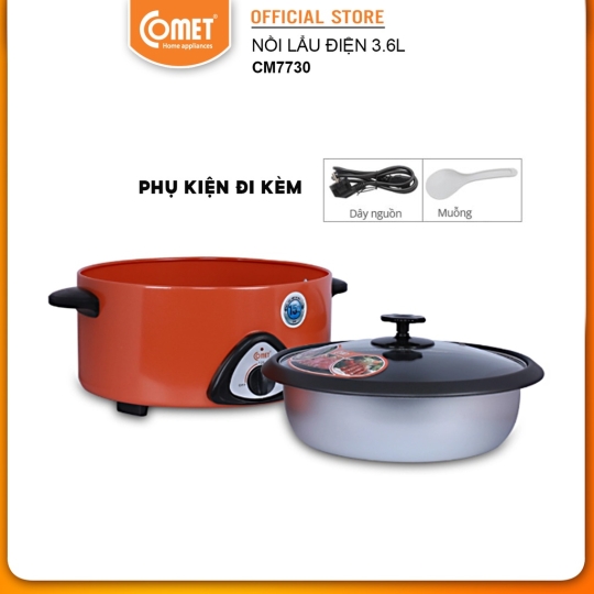 Nồi lẩu điện 3.6L Comet CM7730