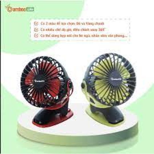 Quạt  Tích Điện mini Bamboo